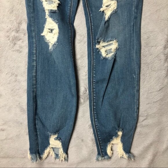 NWT Express Ankle Distressed Legging Mid rise - Picture 8 of 10